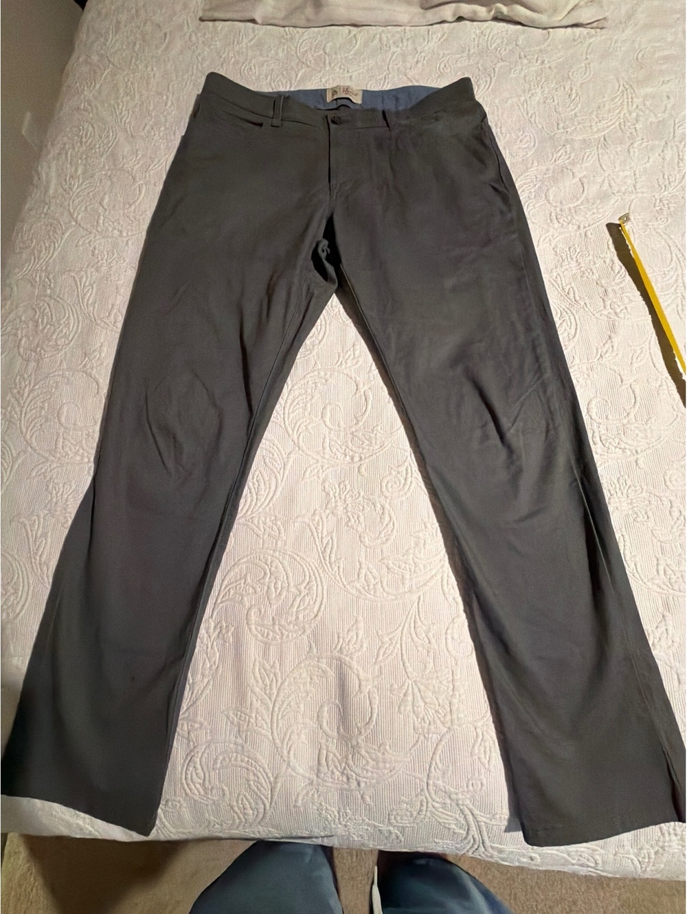 Original Penguin Men's Gray Cotton Blend Pants 33x32